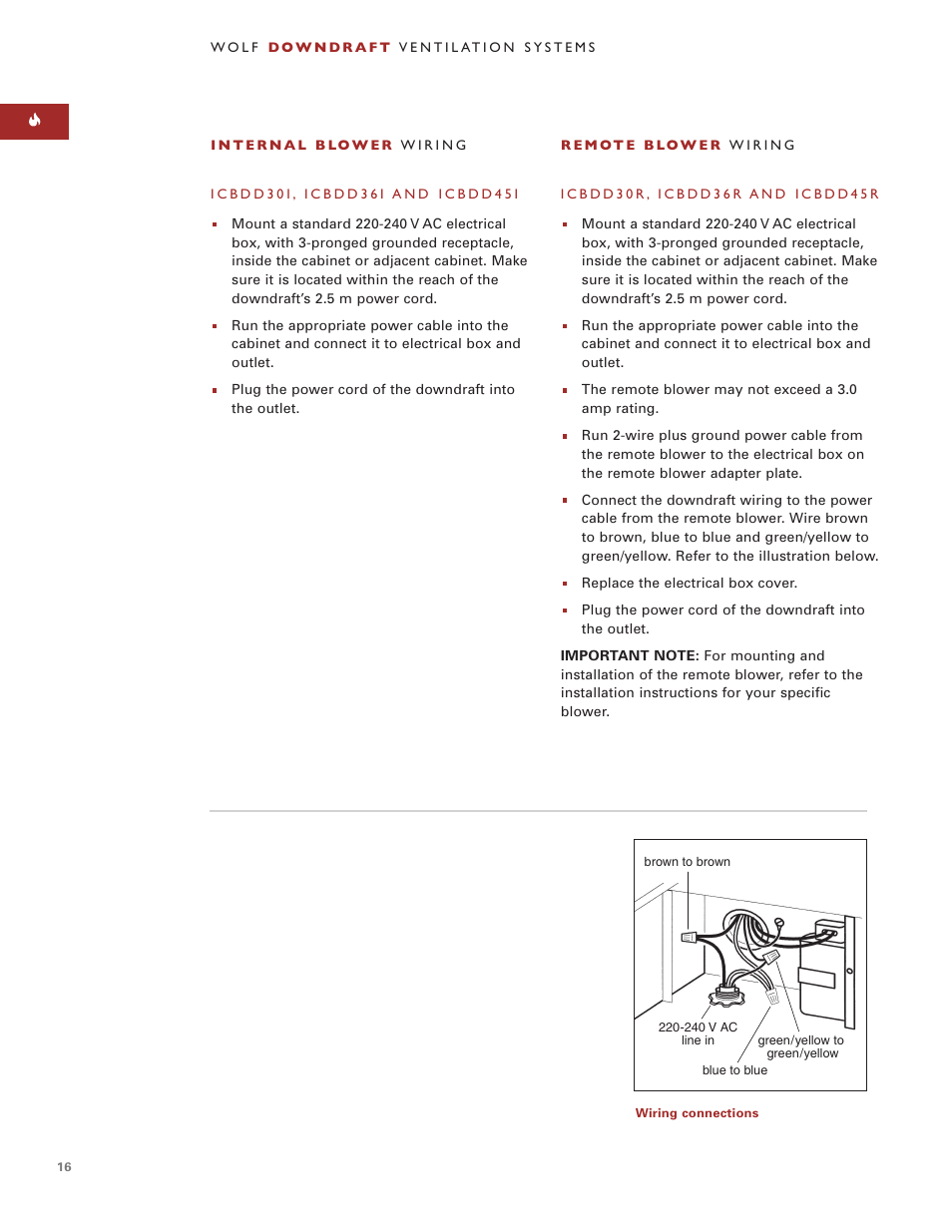 Sub-Zero Downdraft Ventilation User Manual | Page 16 / 74