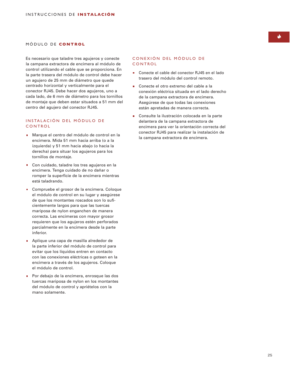 Sub-Zero Downdraft Ventilation User Manual | Page 25 / 74