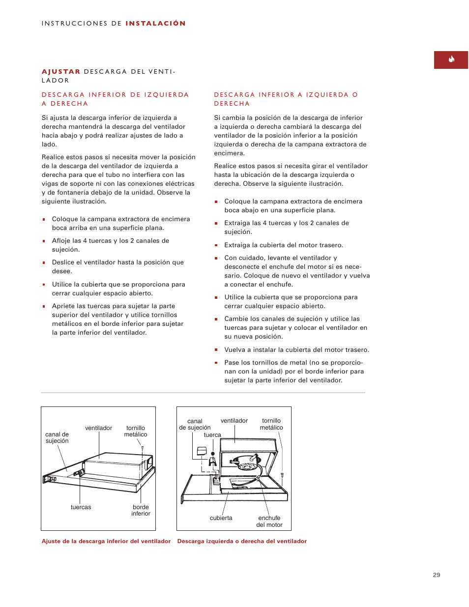 Sub-Zero Downdraft Ventilation User Manual | Page 29 / 74