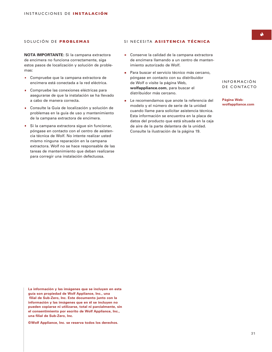 Sub-Zero Downdraft Ventilation User Manual | Page 31 / 74