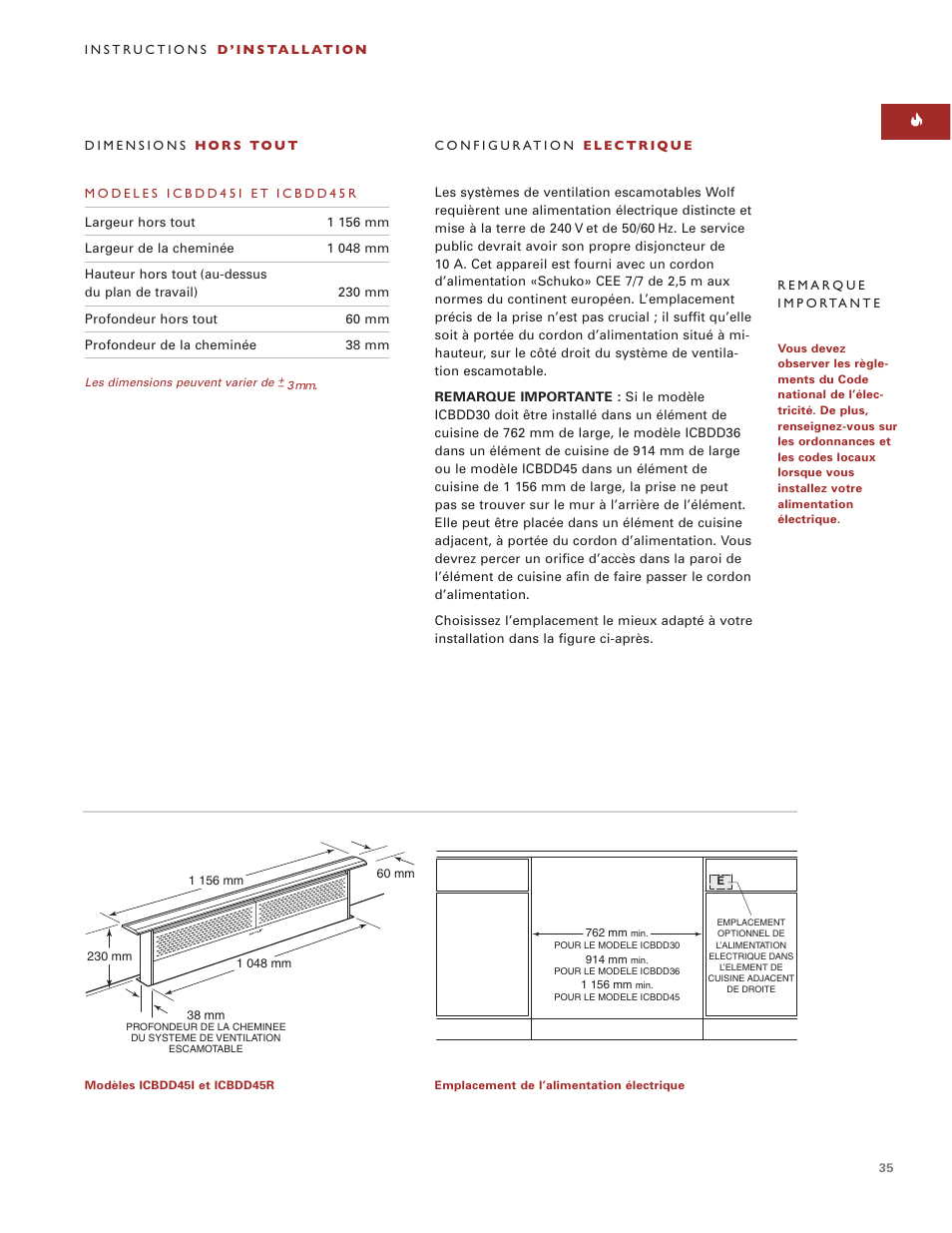 Sub-Zero Downdraft Ventilation User Manual | Page 35 / 74