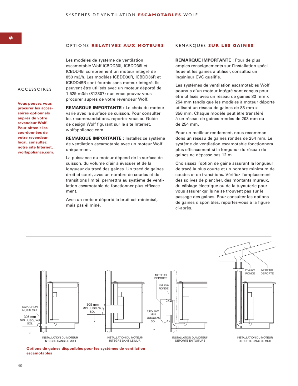 Sub-Zero Downdraft Ventilation User Manual | Page 40 / 74