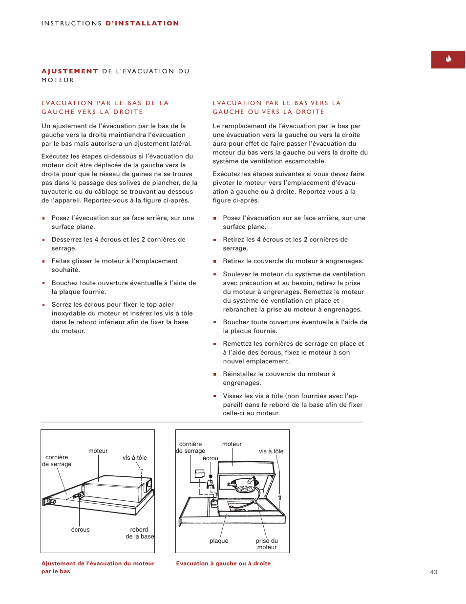 Sub-Zero Downdraft Ventilation User Manual | Page 43 / 74