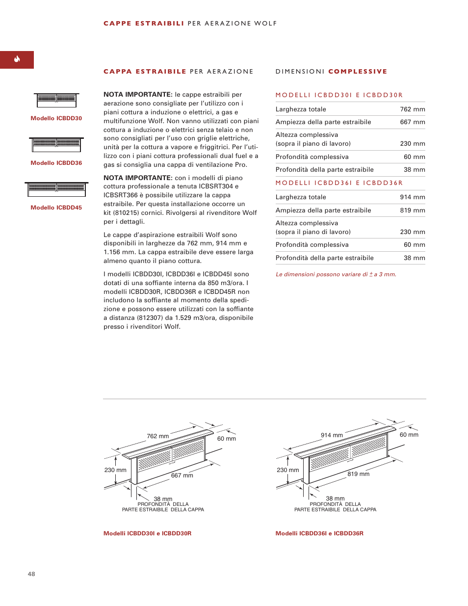 Sub-Zero Downdraft Ventilation User Manual | Page 48 / 74
