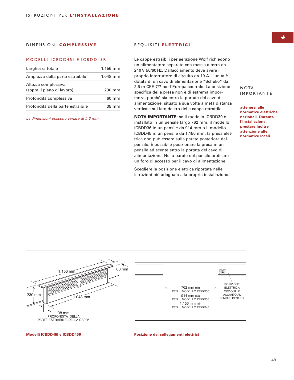 Sub-Zero Downdraft Ventilation User Manual | Page 49 / 74