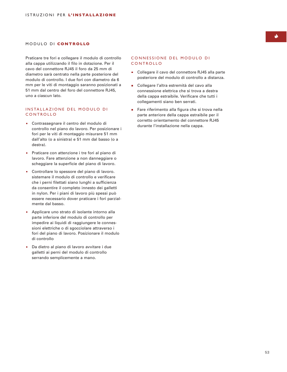Sub-Zero Downdraft Ventilation User Manual | Page 53 / 74