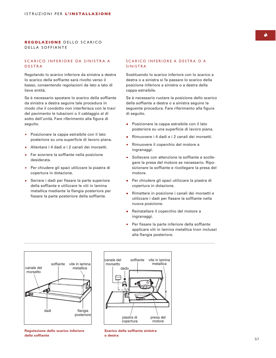 Sub-Zero Downdraft Ventilation User Manual | Page 57 / 74