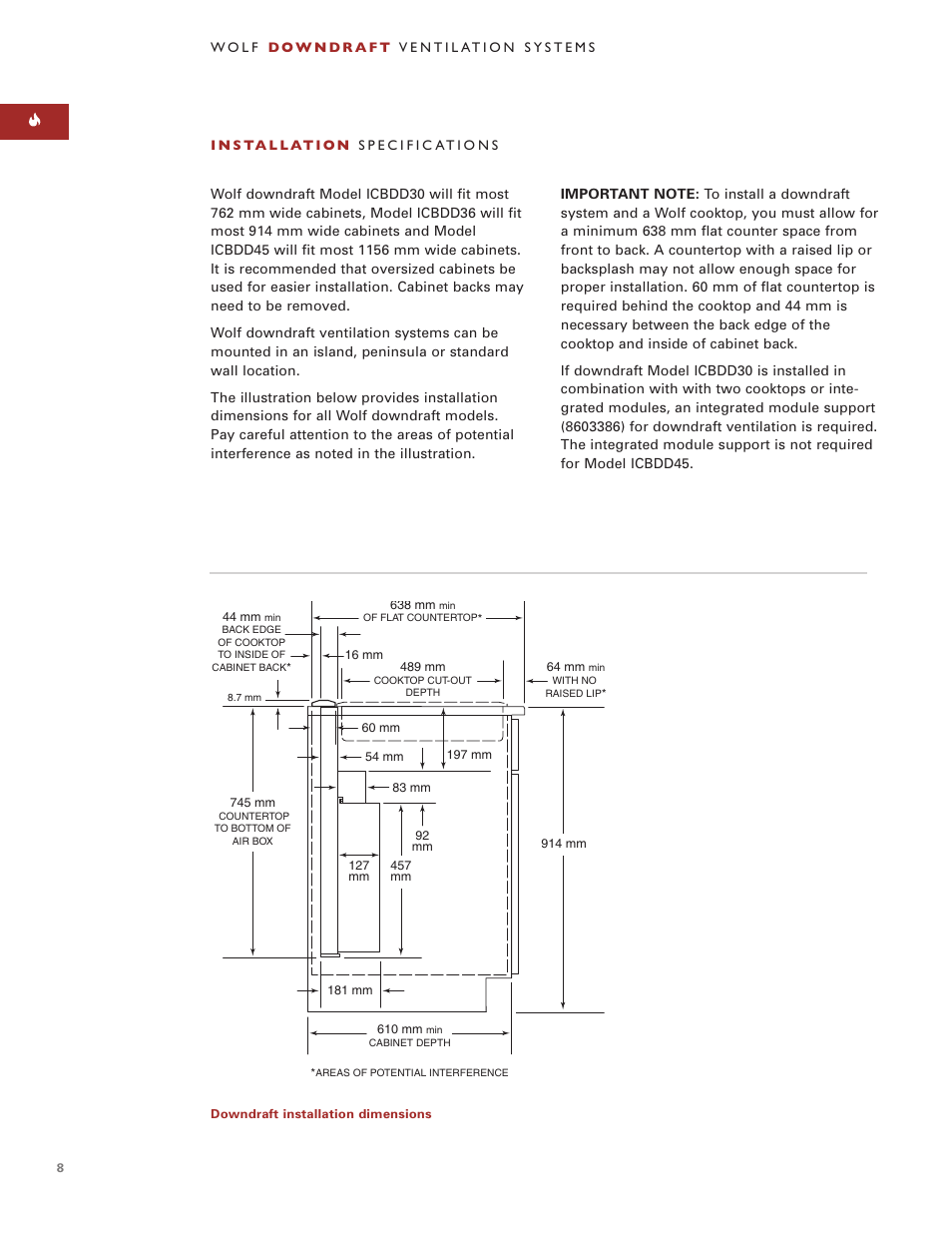 Sub-Zero Downdraft Ventilation User Manual | Page 8 / 74
