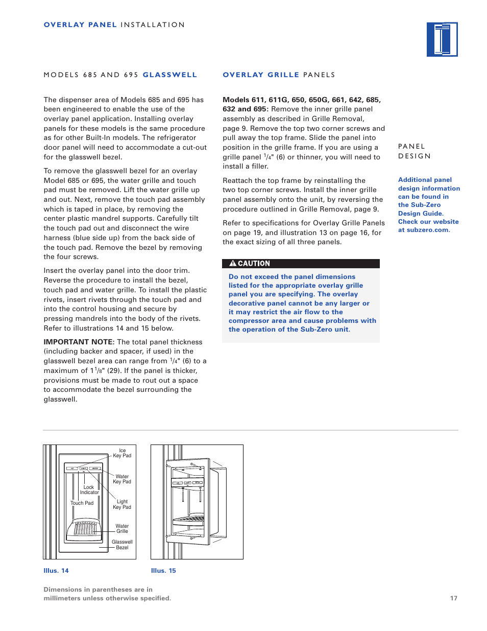 Sub-Zero Freezer User Manual | Page 17 / 24