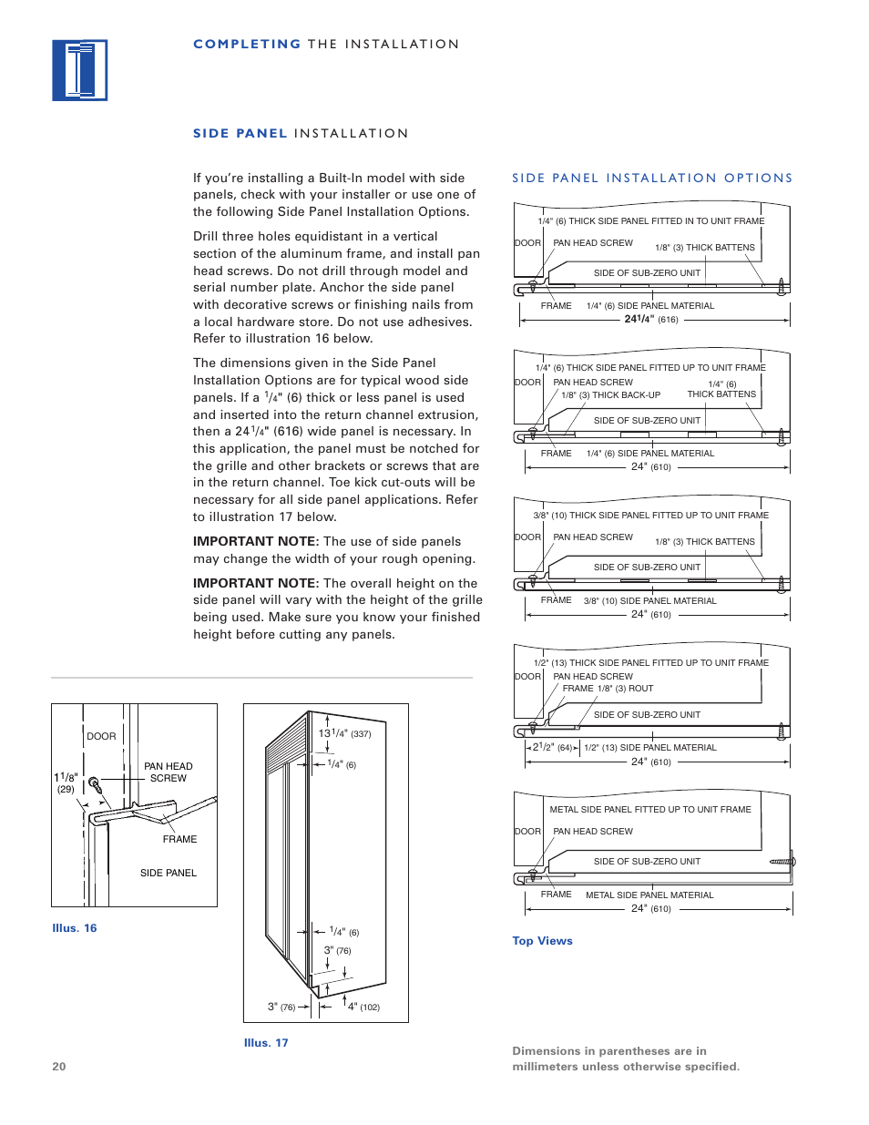 Sub-Zero Freezer User Manual | Page 20 / 24