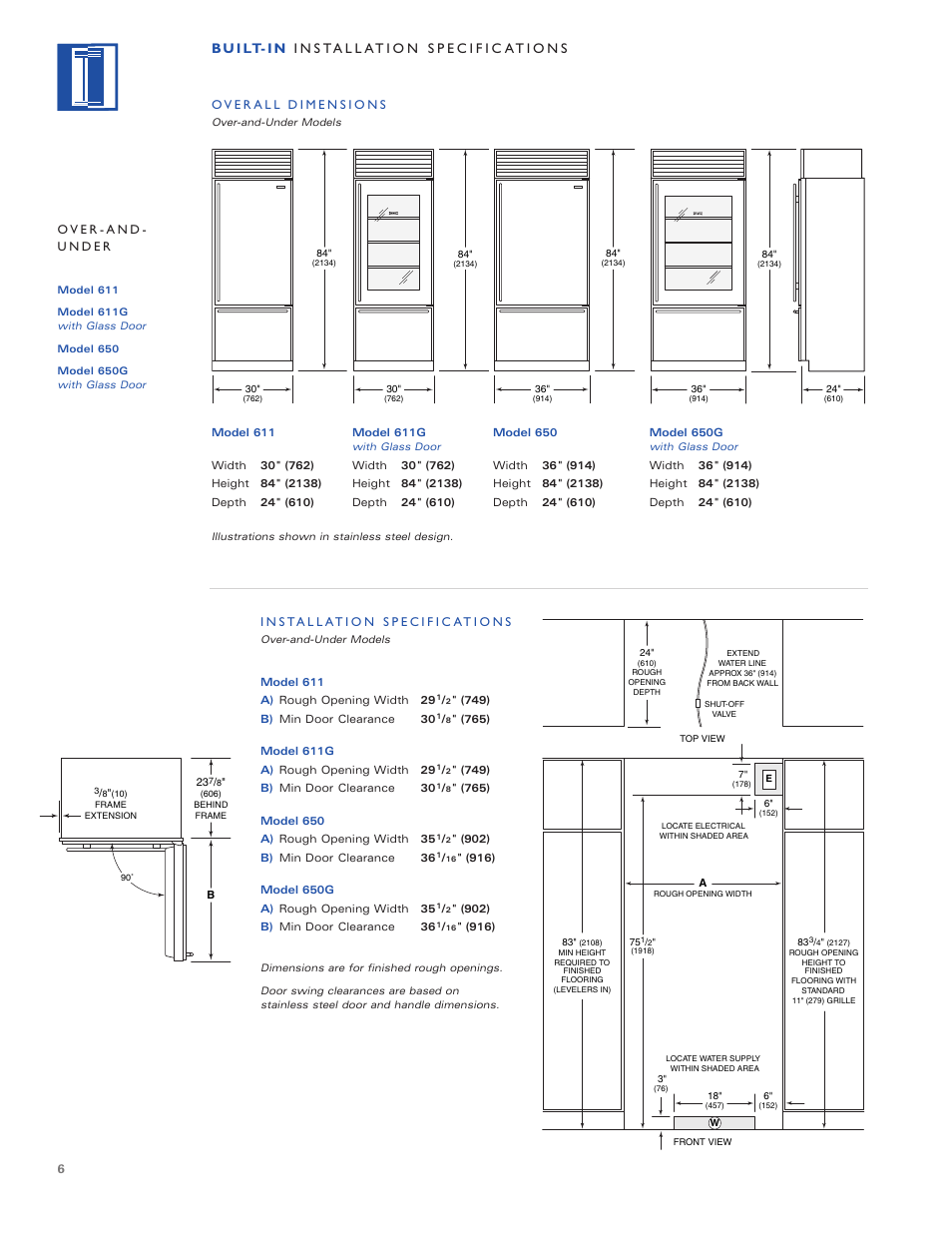 Sub-Zero Freezer User Manual | Page 6 / 24