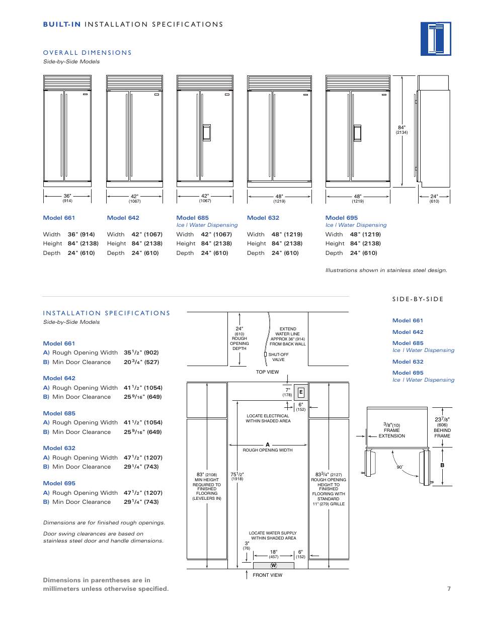 Sub-Zero Freezer User Manual | Page 7 / 24