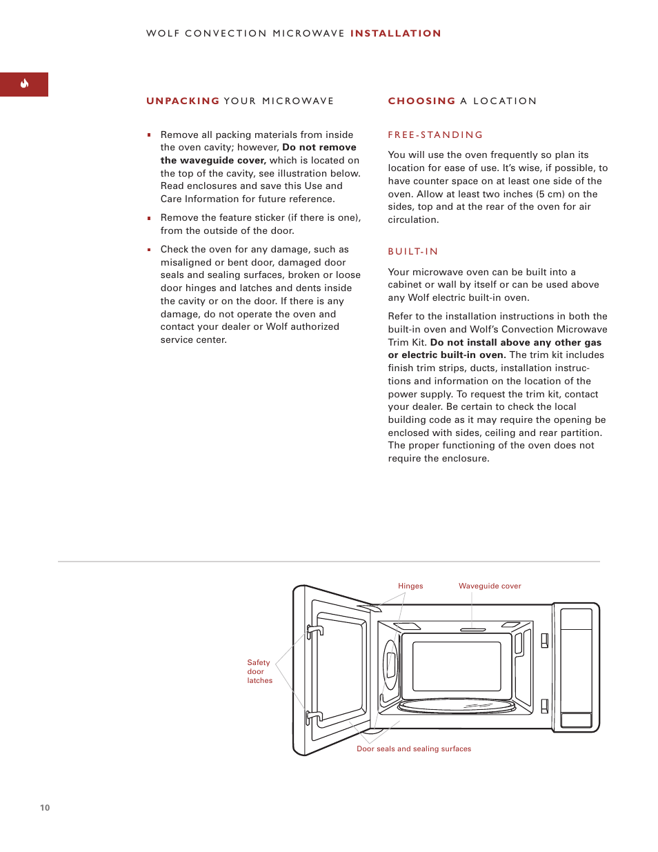 Sub-Zero Convection Microwave Oven User Manual | Page 10 / 36