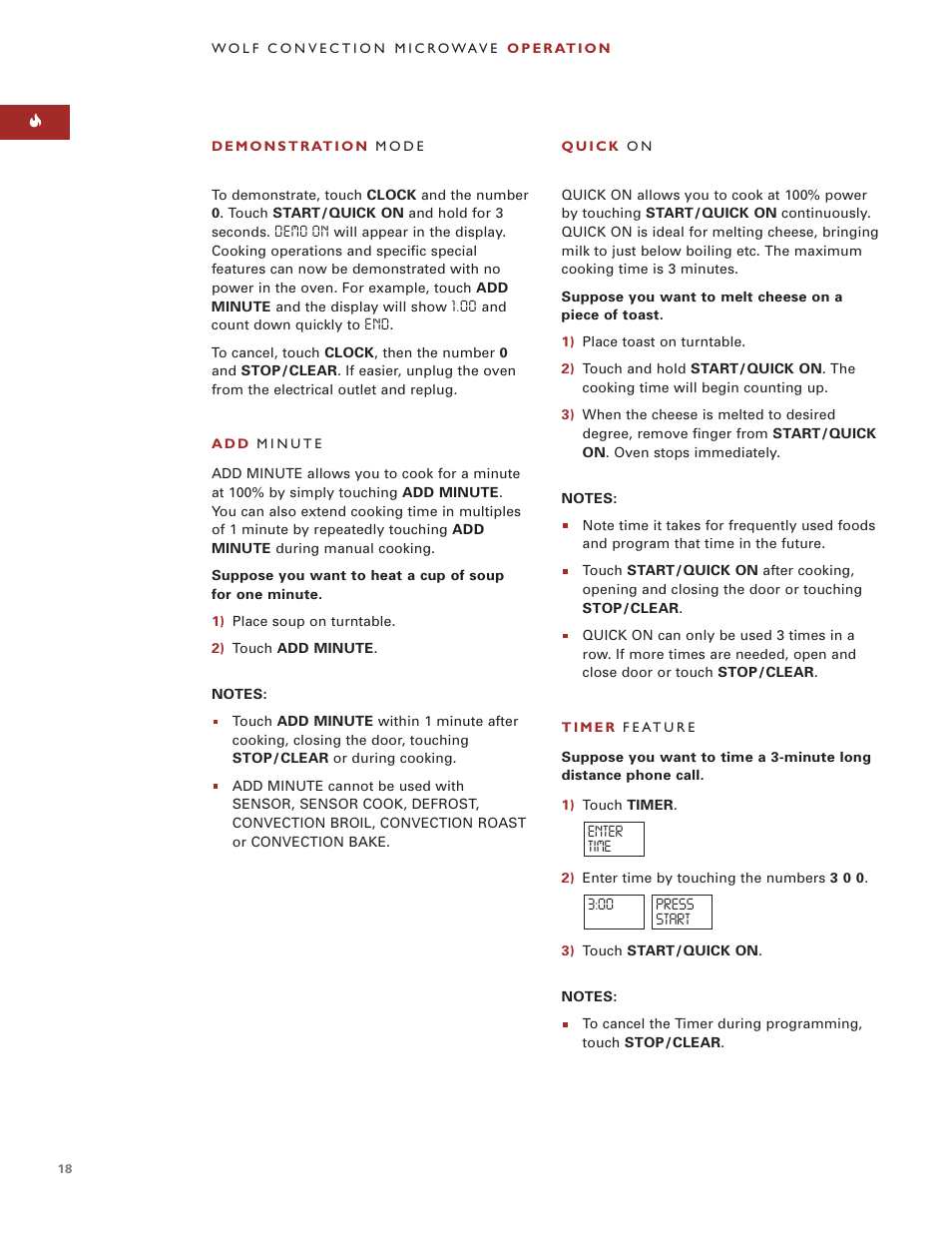 Sub-Zero Convection Microwave Oven User Manual | Page 18 / 36