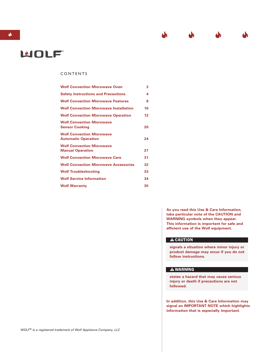 Sub-Zero Convection Microwave Oven User Manual | Page 2 / 36