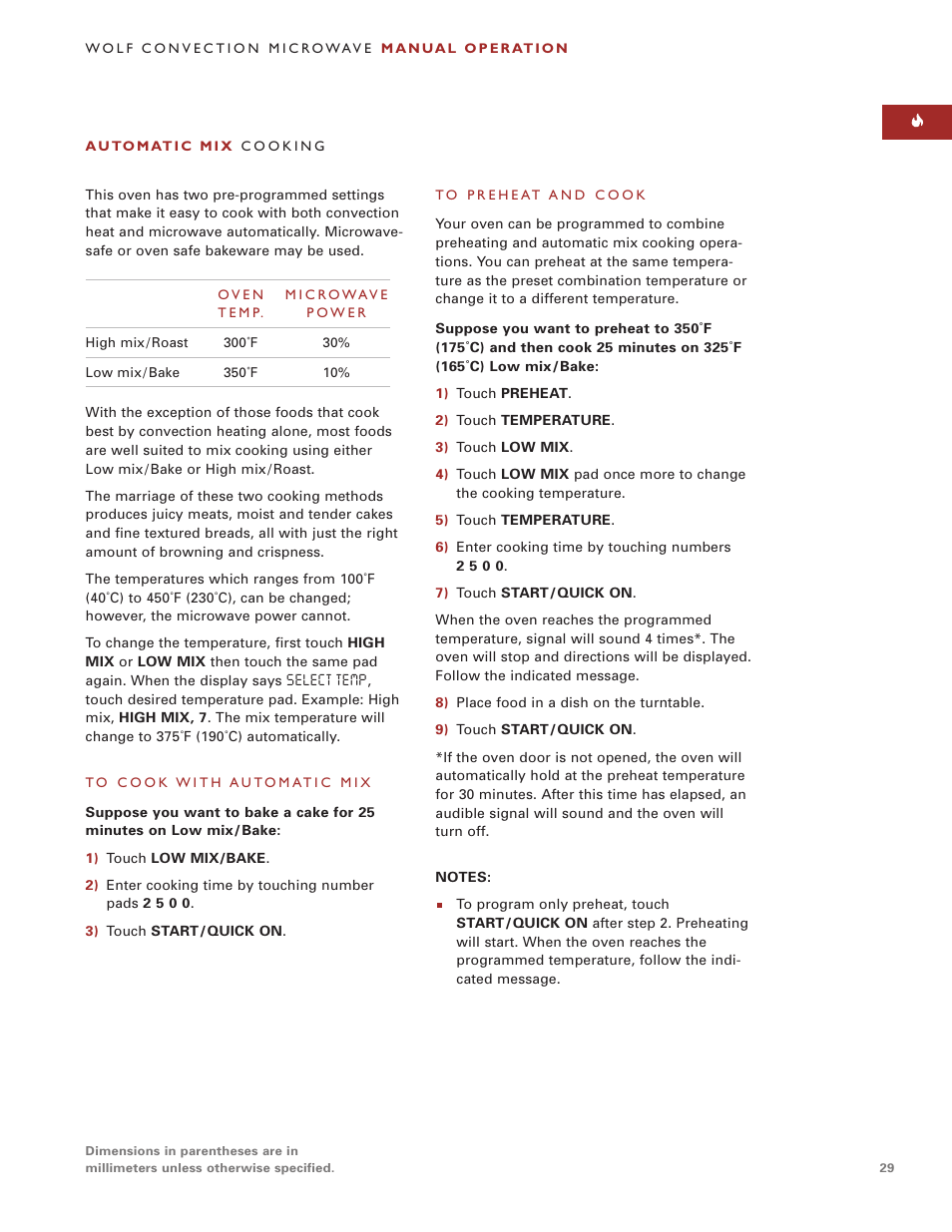 Sub-Zero Convection Microwave Oven User Manual | Page 29 / 36