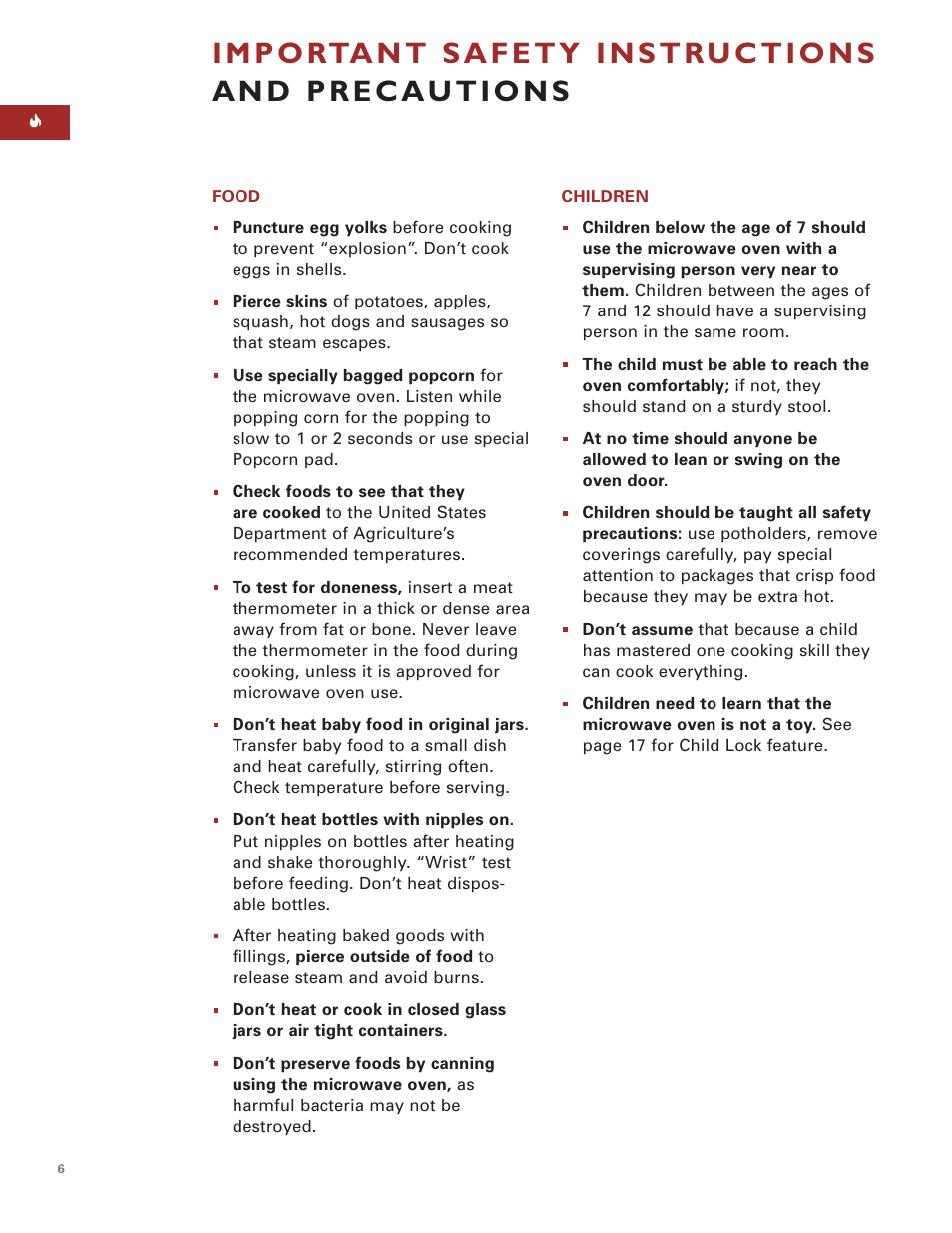 Sub-Zero Convection Microwave Oven User Manual | Page 6 / 36
