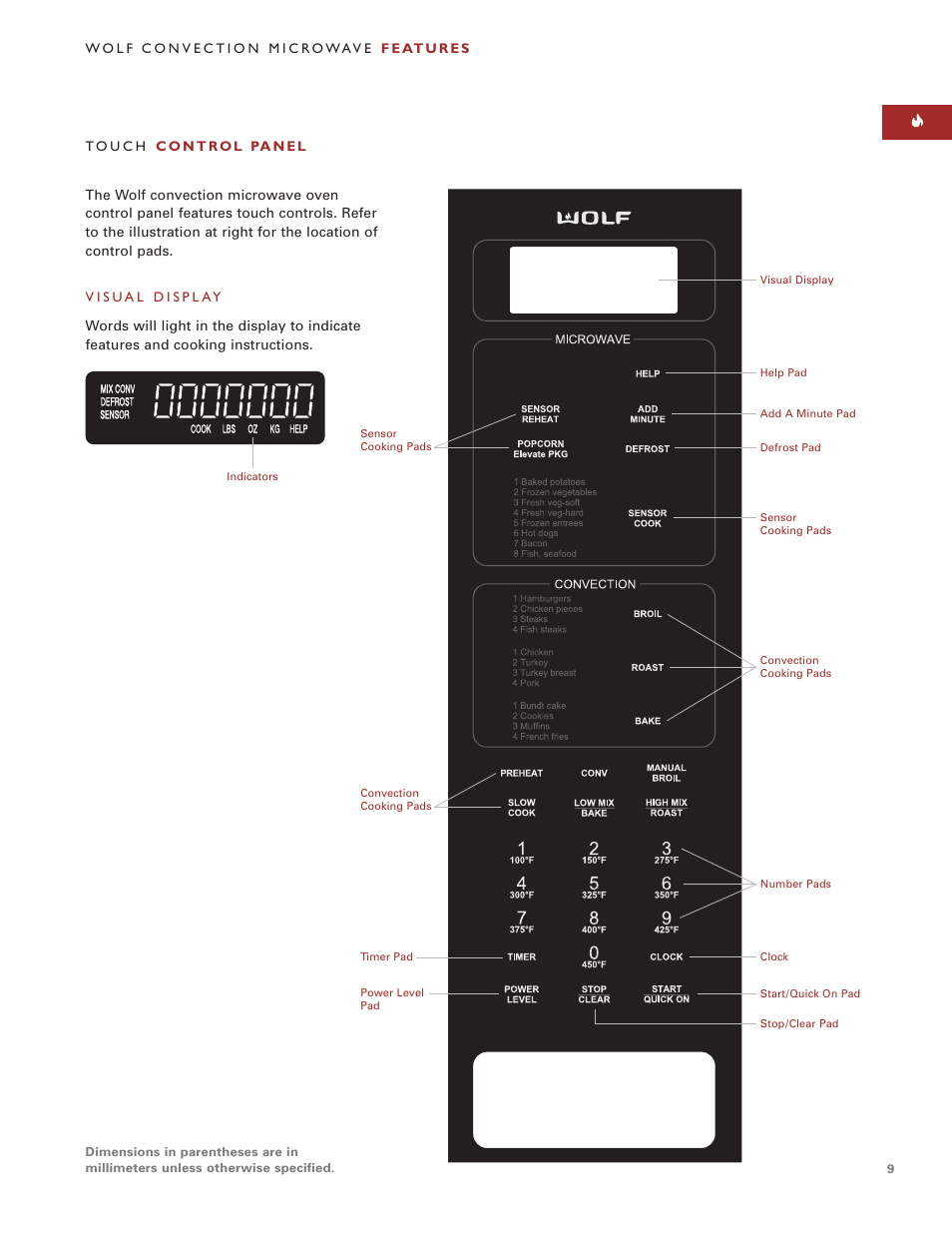 Sub-Zero Convection Microwave Oven User Manual | Page 9 / 36