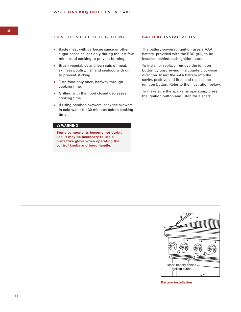 Sub-Zero BBQ48C User Manual | Page 14 / 24