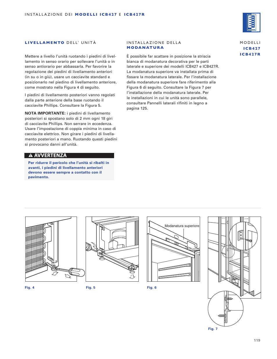 Sub-Zero ICB424 User Manual | Page 119 / 172