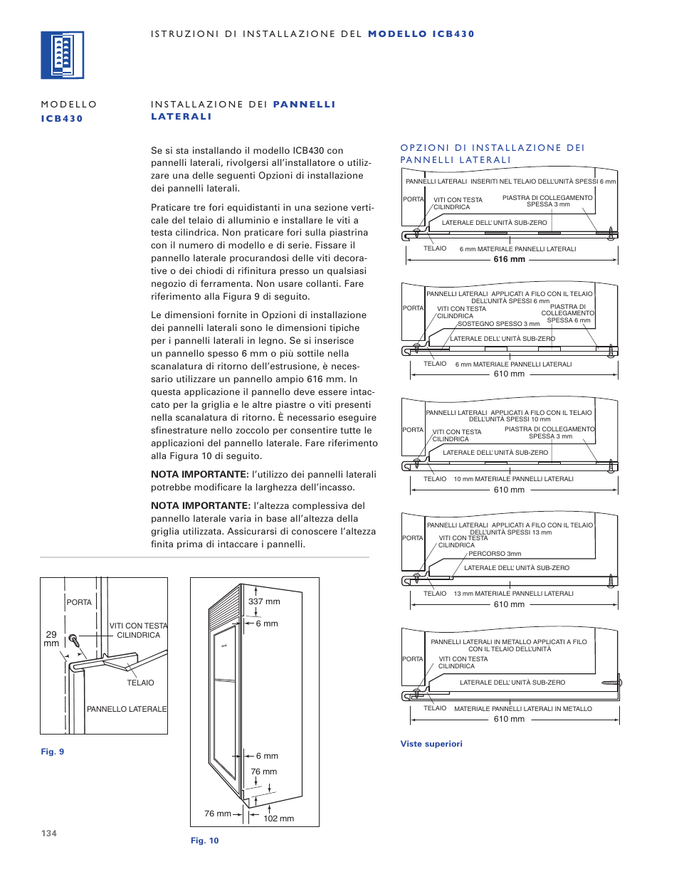 Sub-Zero ICB424 User Manual | Page 134 / 172