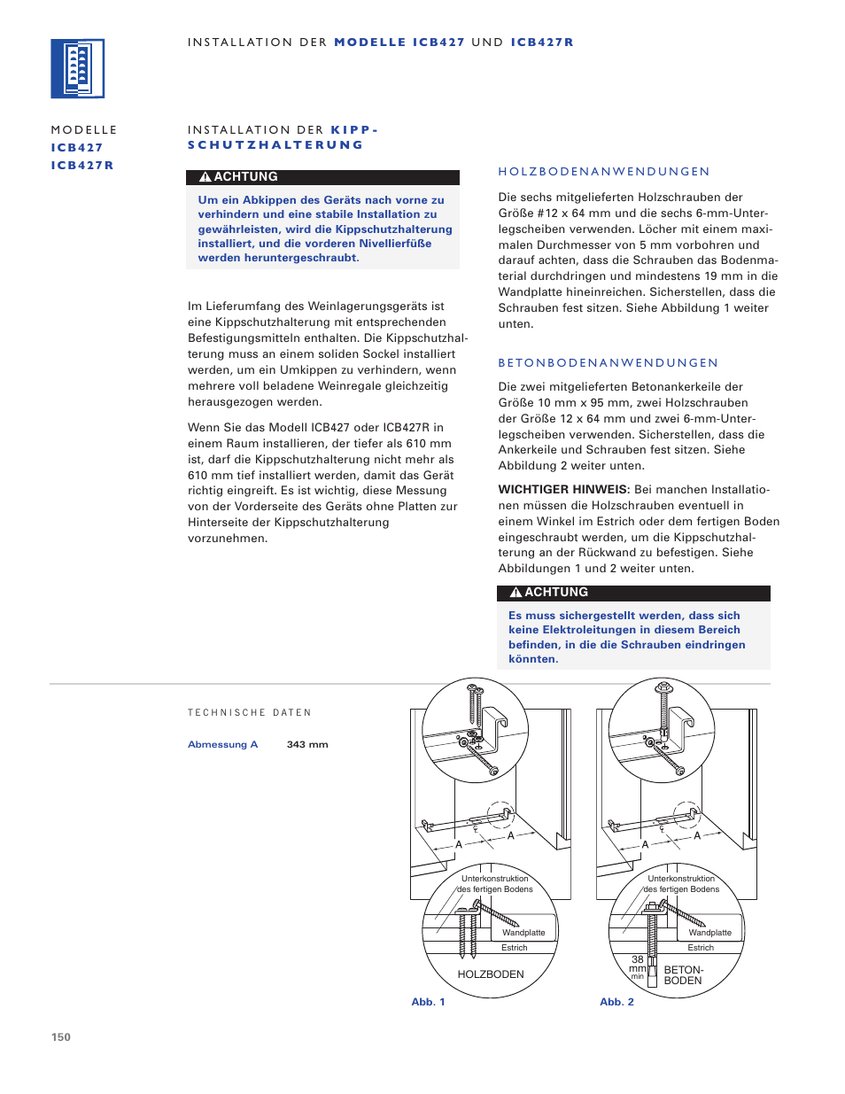 Sub-Zero ICB424 User Manual | Page 150 / 172