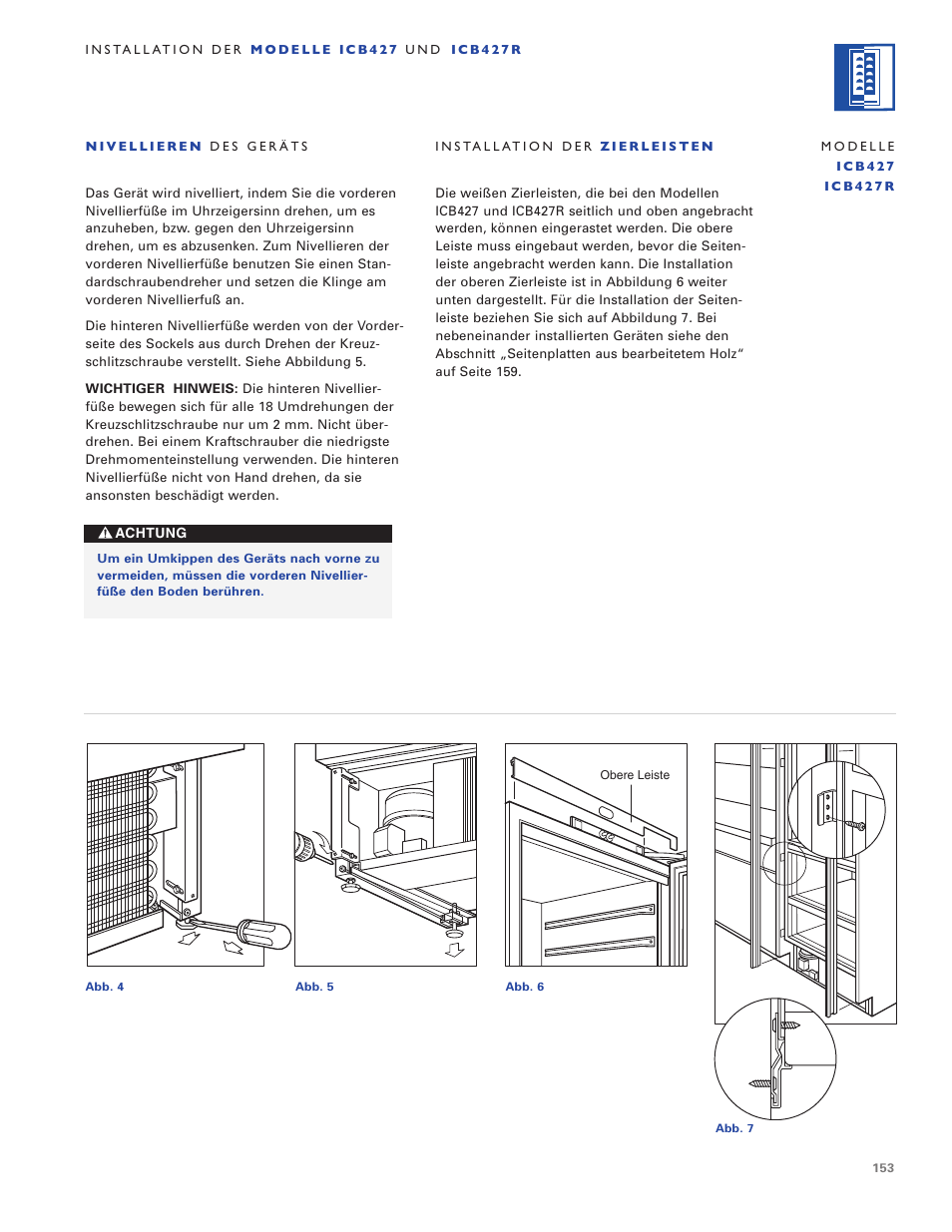 Sub-Zero ICB424 User Manual | Page 153 / 172