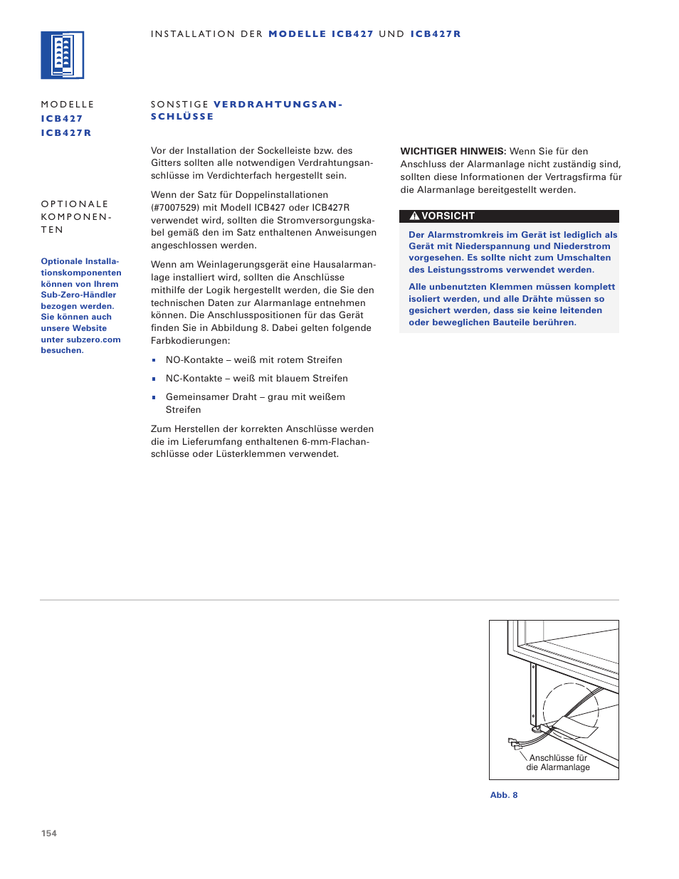 Sub-Zero ICB424 User Manual | Page 154 / 172