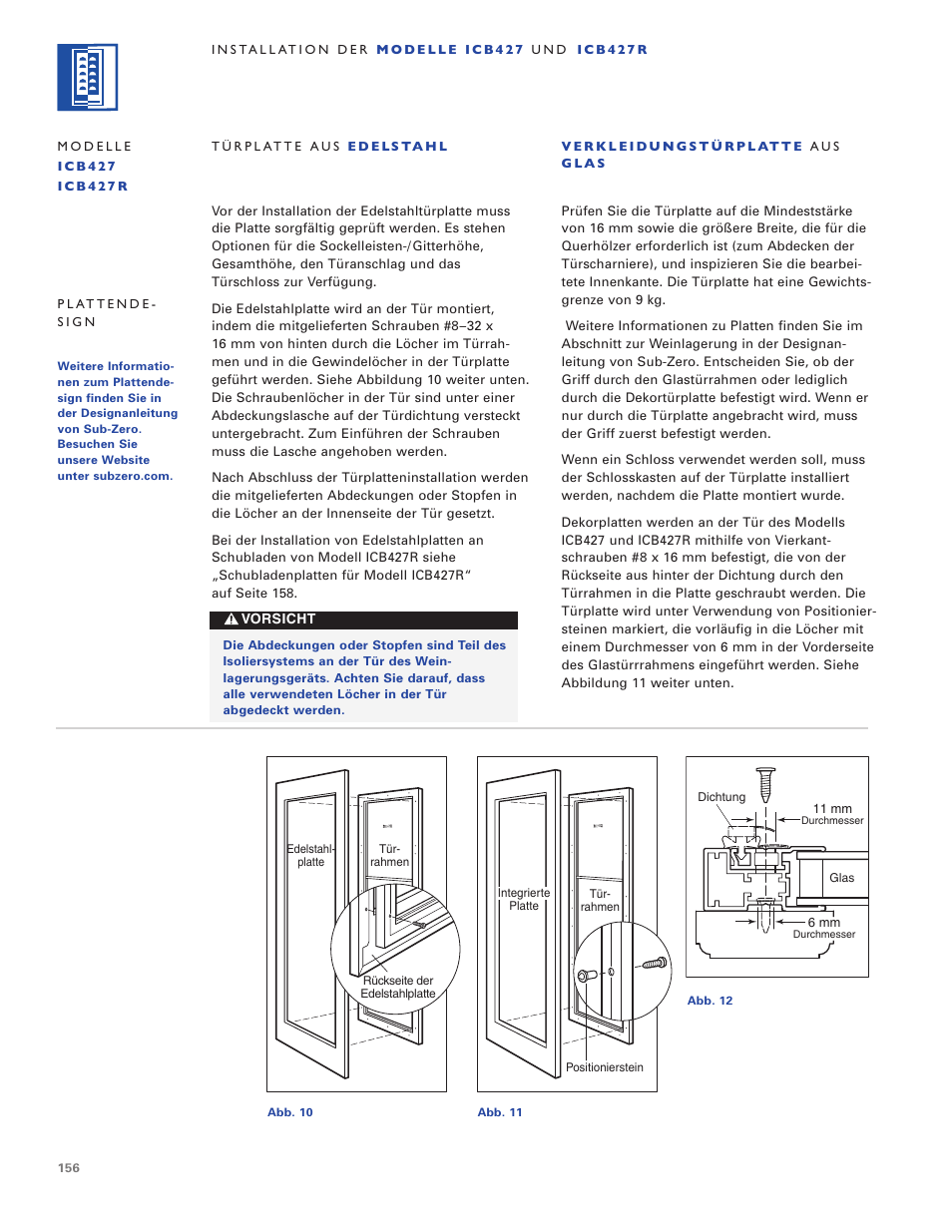 Sub-Zero ICB424 User Manual | Page 156 / 172