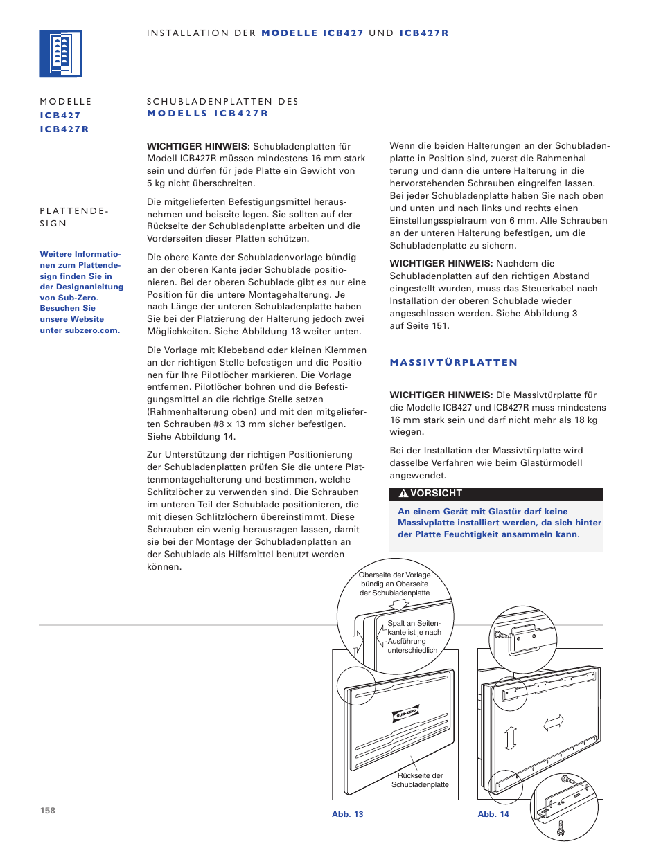 Sub-Zero ICB424 User Manual | Page 158 / 172