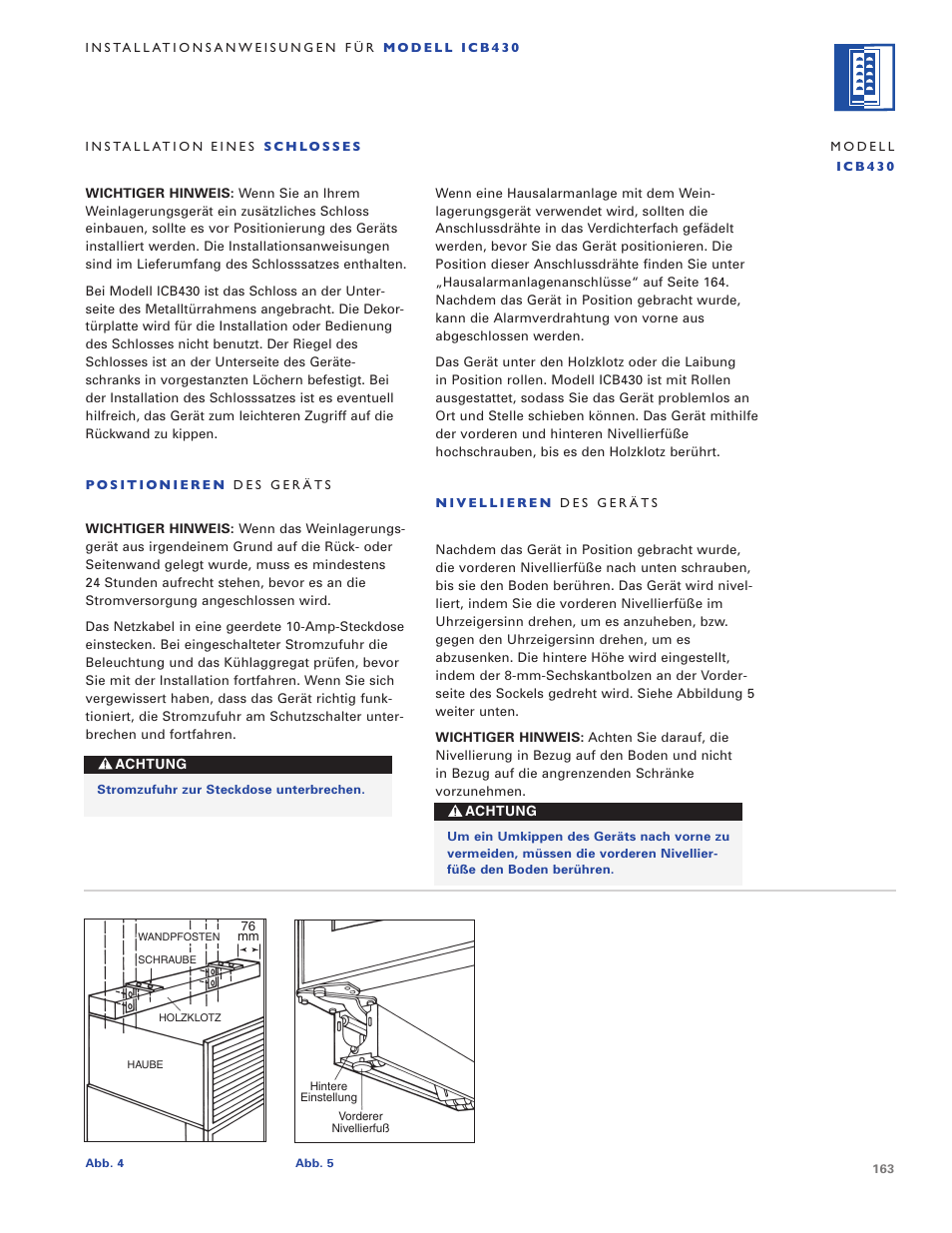 Sub-Zero ICB424 User Manual | Page 163 / 172