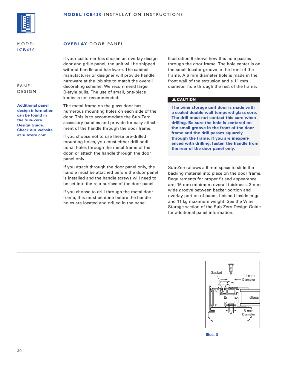 Sub-Zero ICB424 User Manual | Page 30 / 172