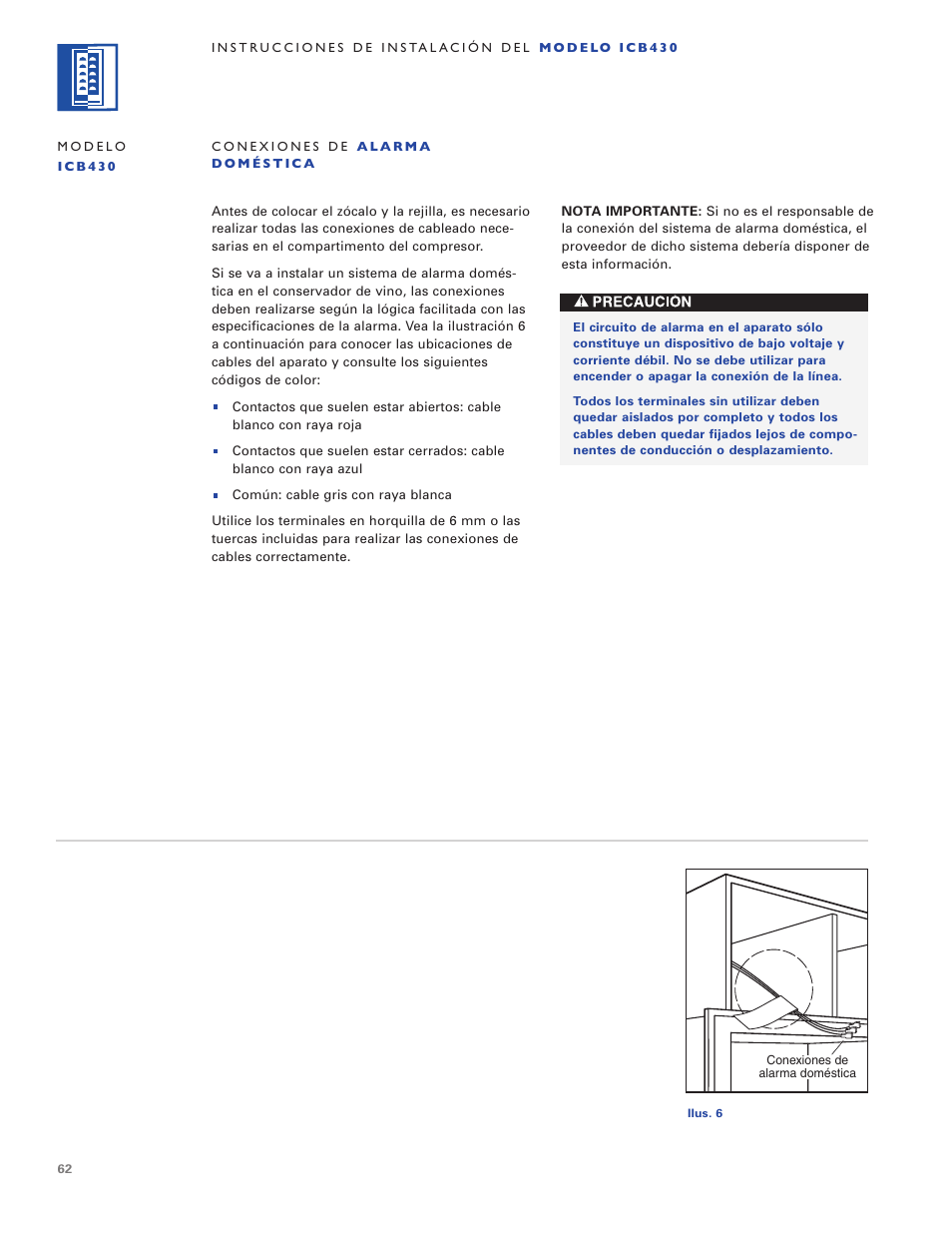 Sub-Zero ICB424 User Manual | Page 62 / 172