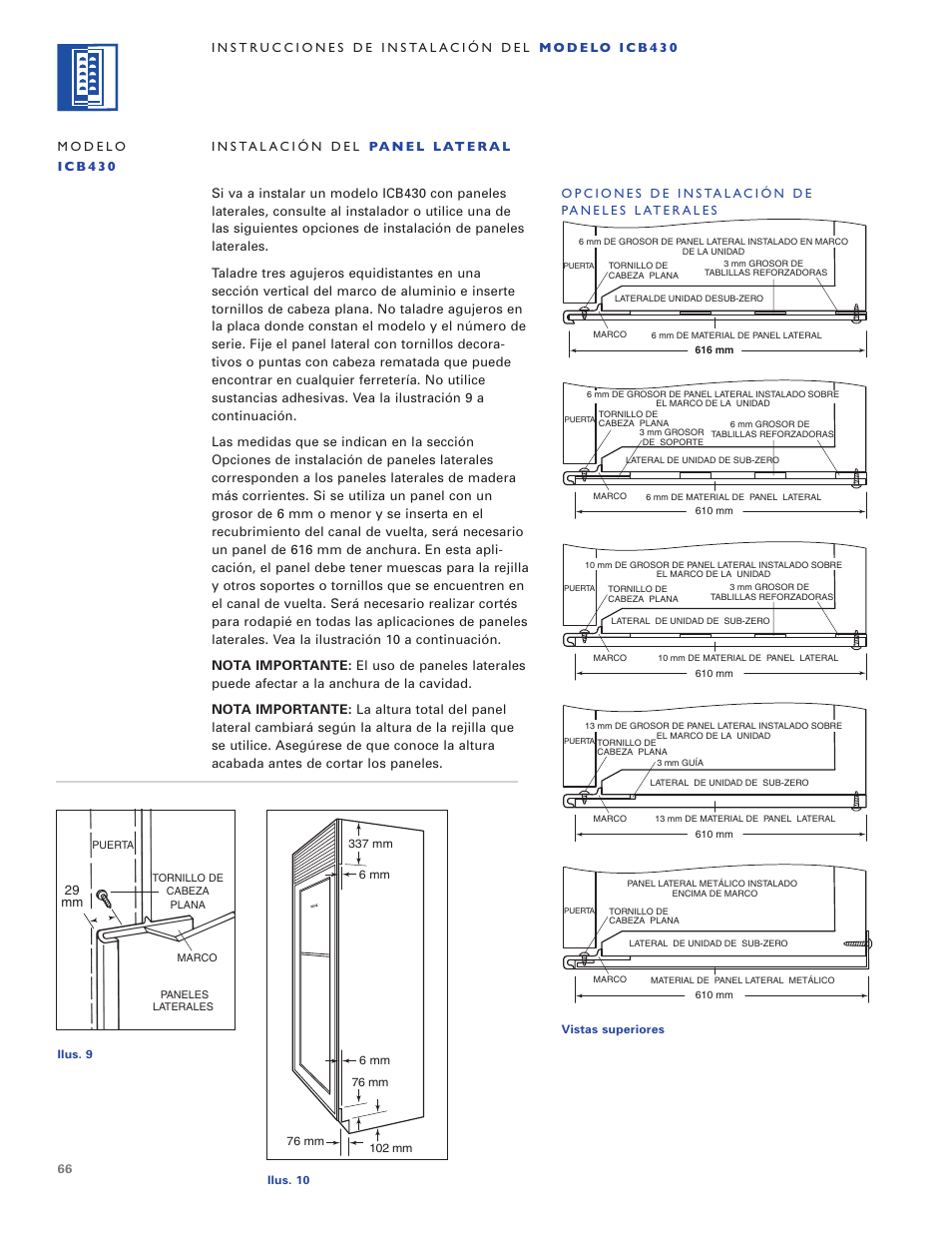 Sub-Zero ICB424 User Manual | Page 66 / 172