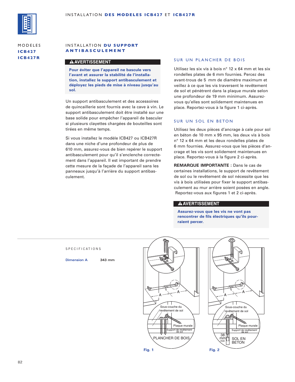 Sub-Zero ICB424 User Manual | Page 82 / 172