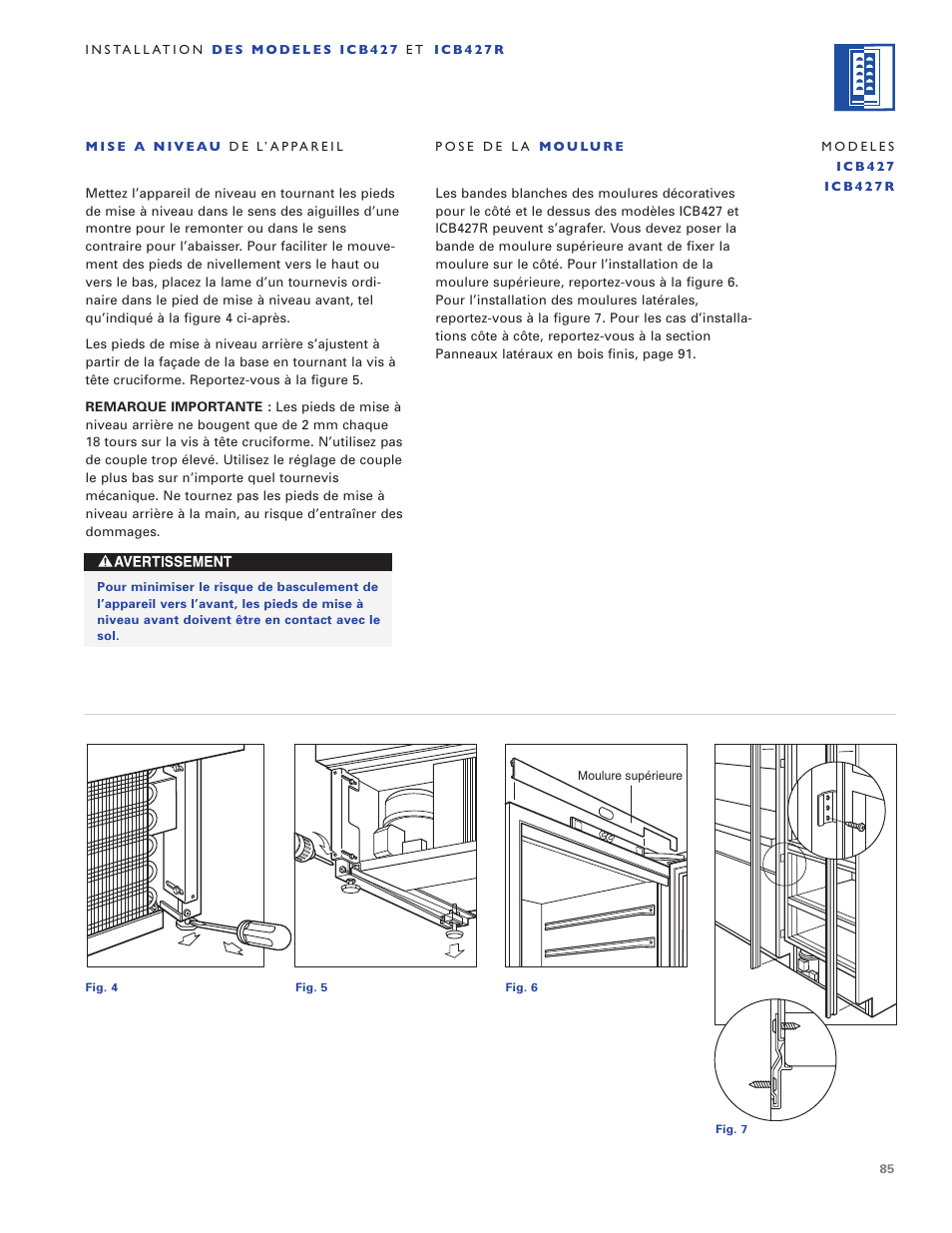 Sub-Zero ICB424 User Manual | Page 85 / 172