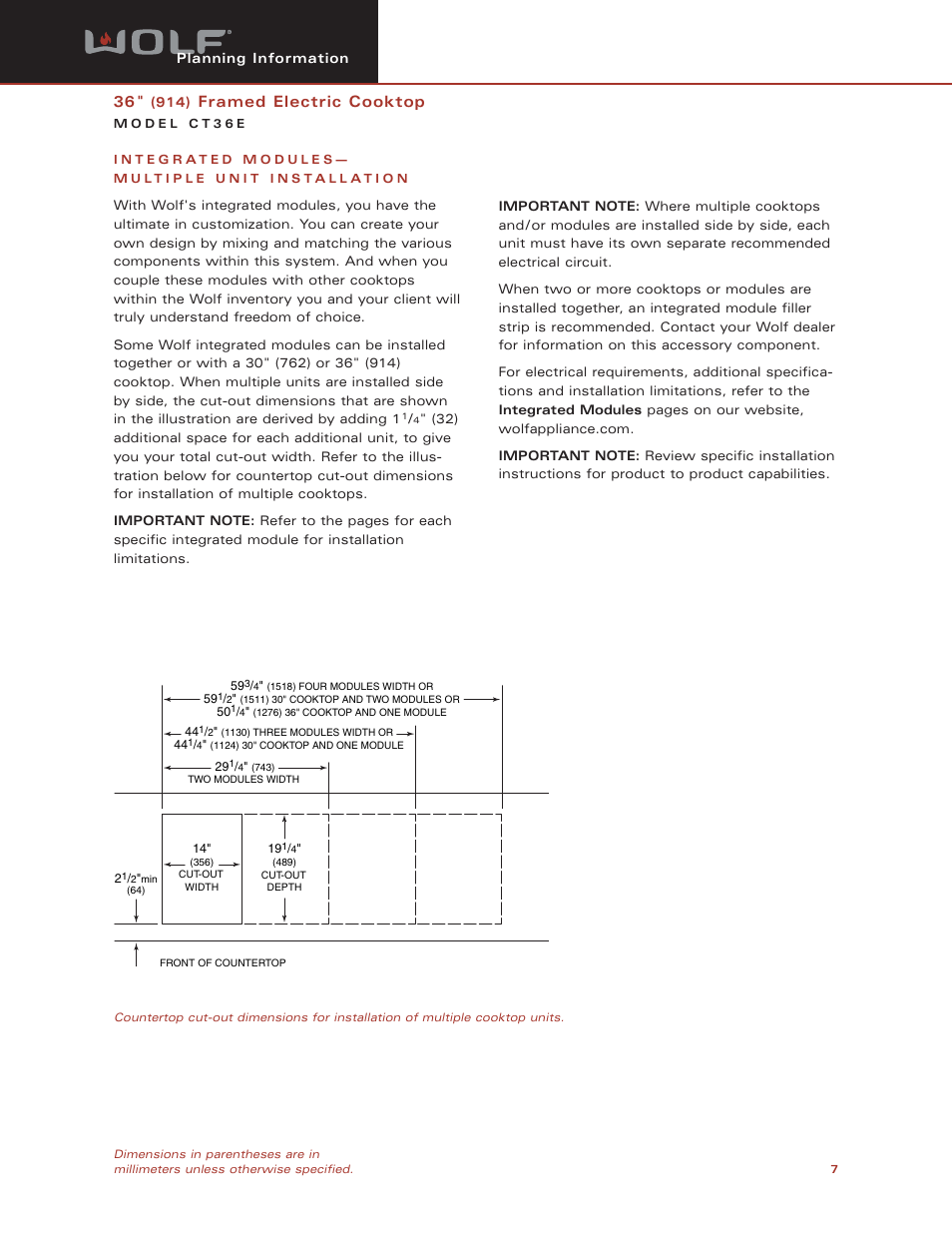Sub-Zero CT36E User Manual | Page 7 / 7