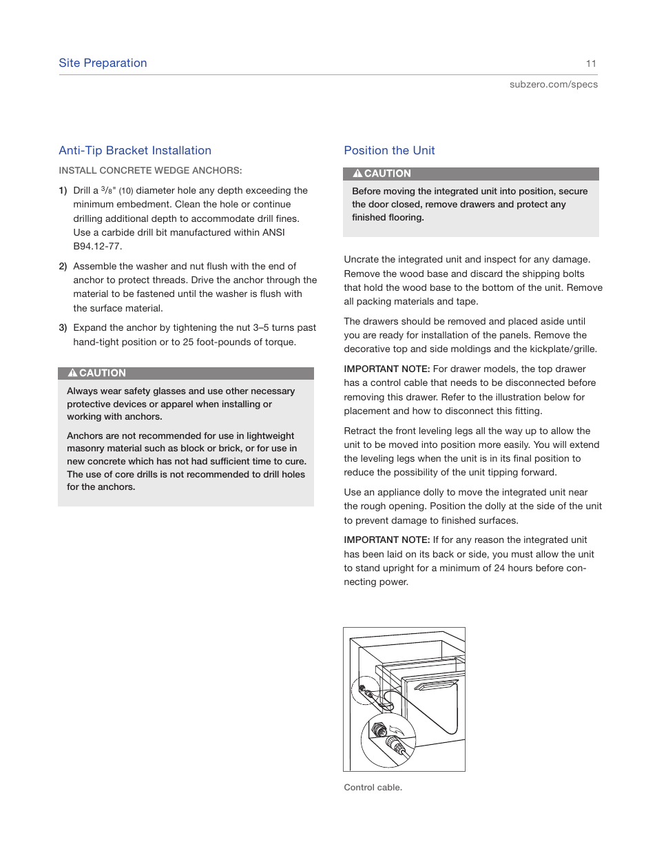 Sub-Zero IC-27FI User Manual | Page 11 / 24
