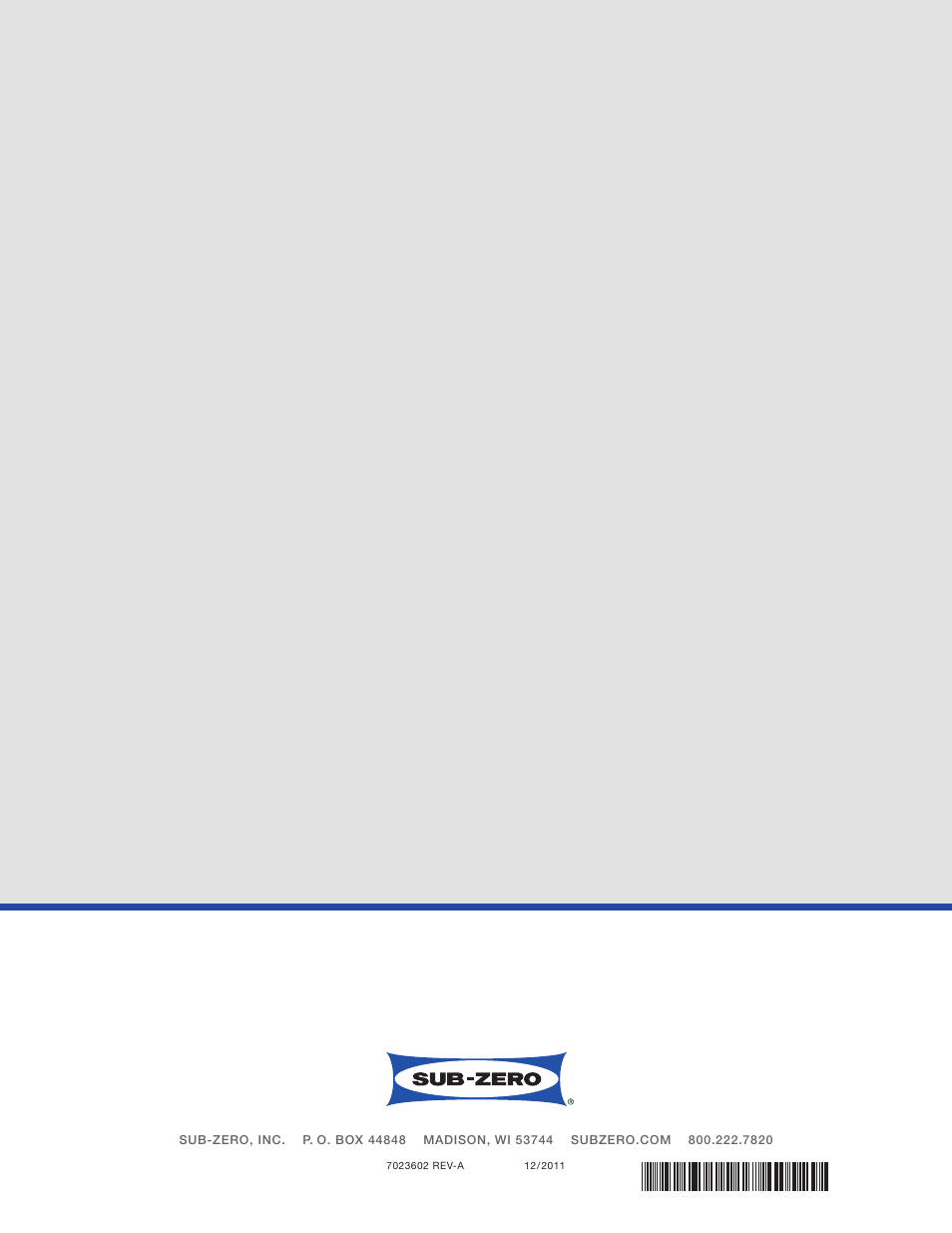 Sub-Zero IC-27FI User Manual | Page 24 / 24
