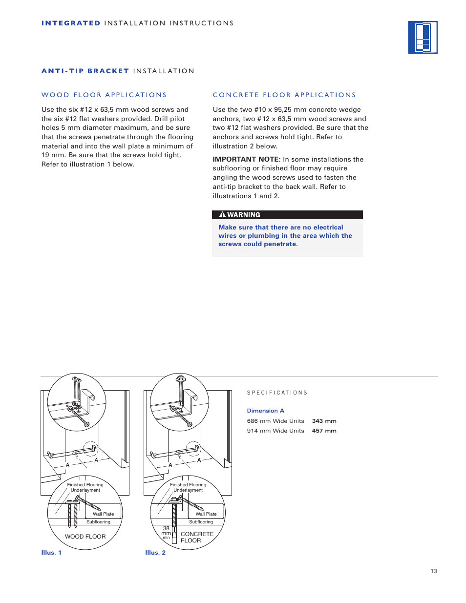 Sub-Zero ICB700TR User Manual | Page 13 / 104