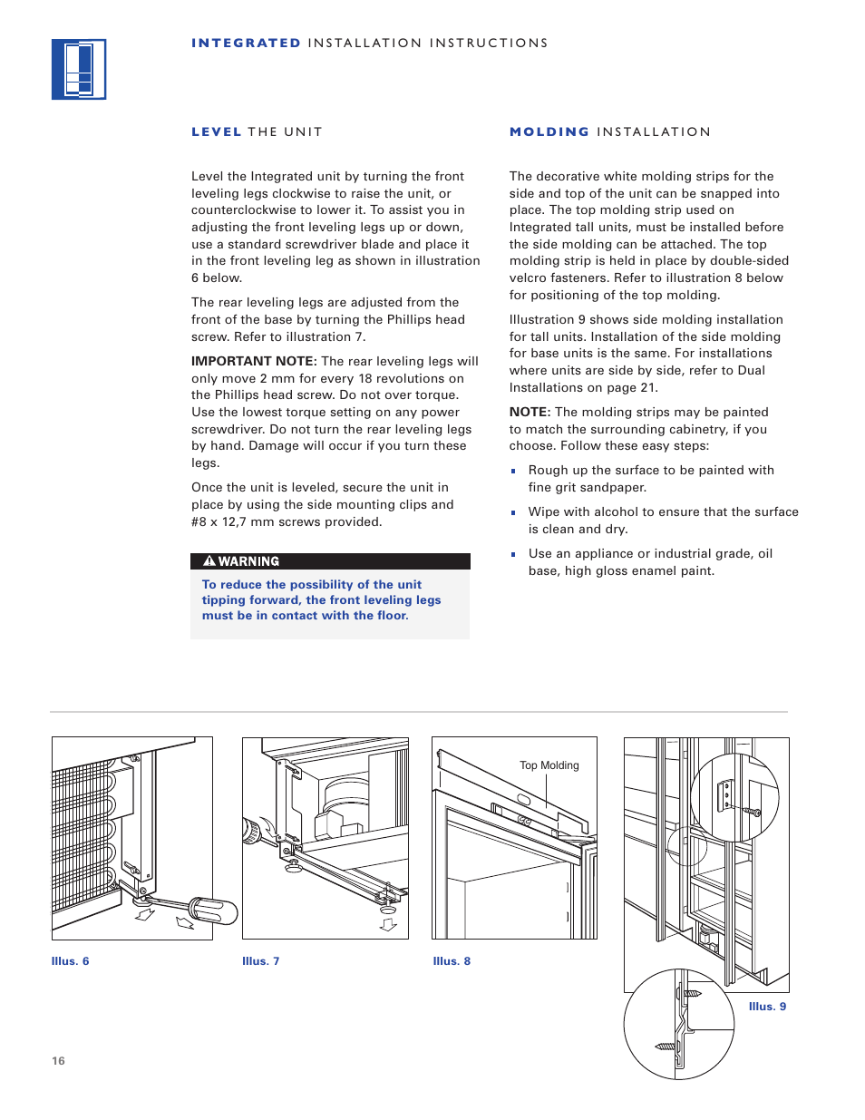 Sub-Zero ICB700TR User Manual | Page 16 / 104