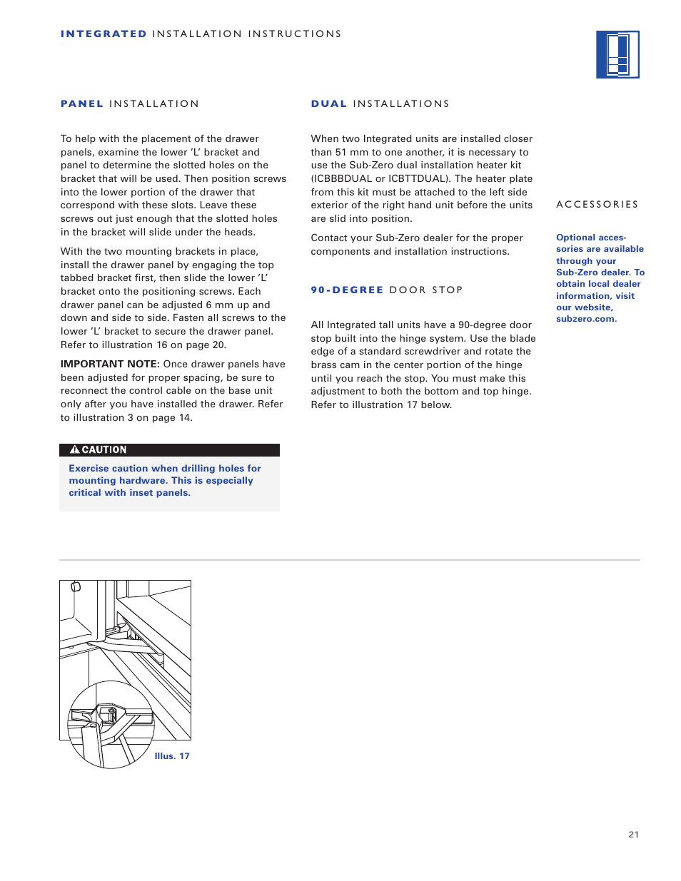 Sub-Zero ICB700TR User Manual | Page 21 / 104