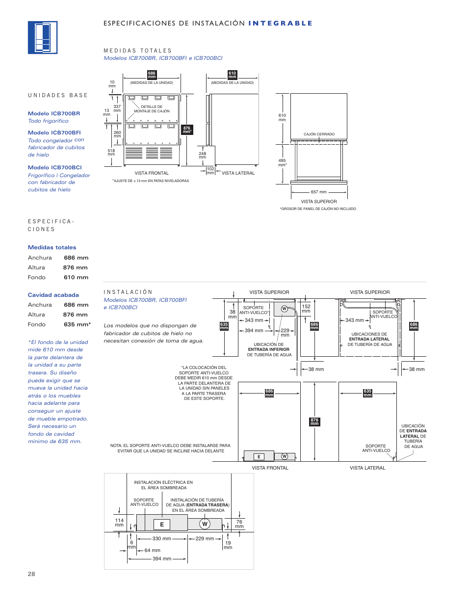 Sub-Zero ICB700TR User Manual | Page 28 / 104