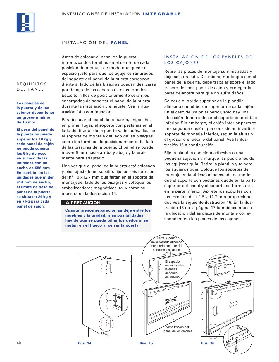 Sub-Zero ICB700TR User Manual | Page 40 / 104