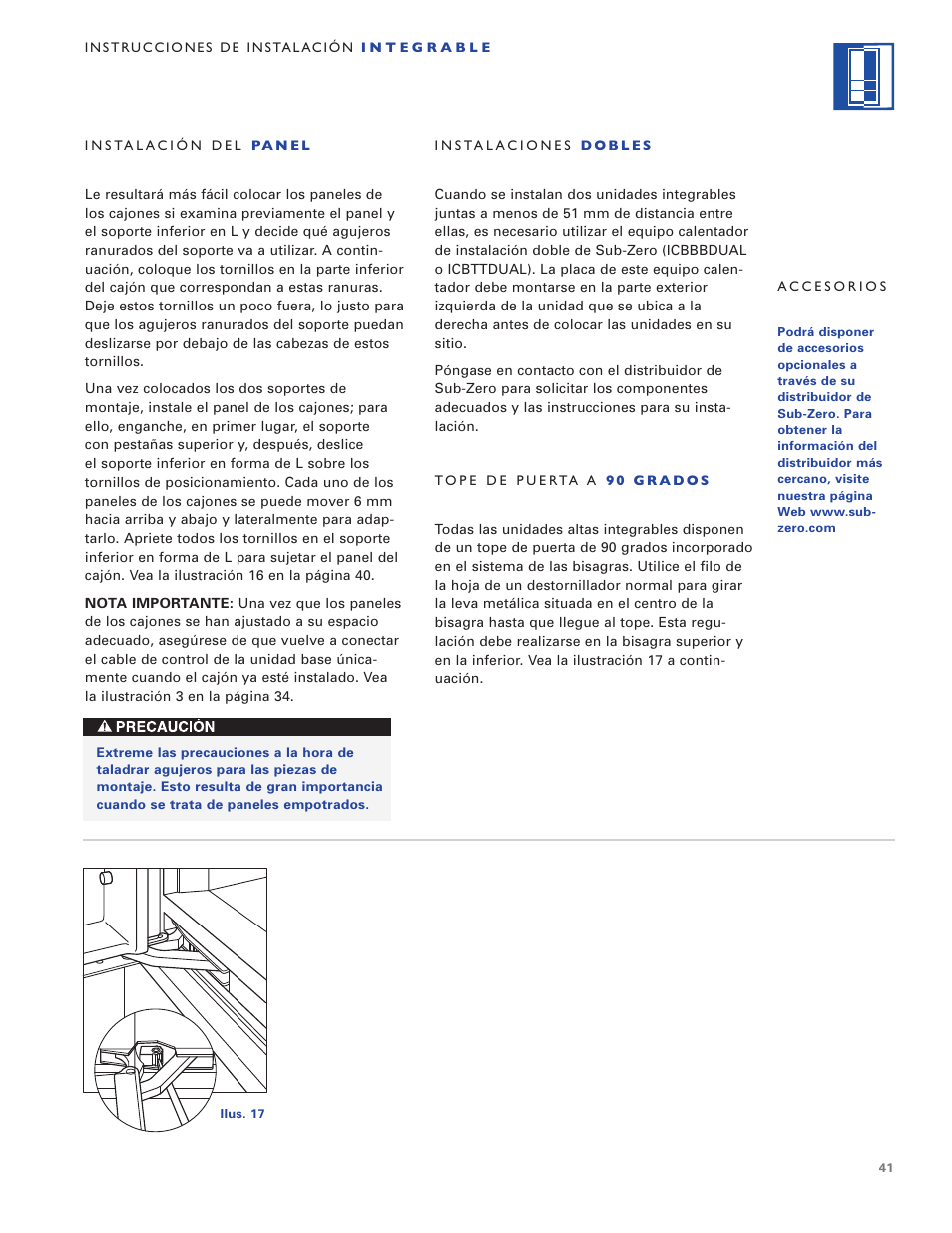 Sub-Zero ICB700TR User Manual | Page 41 / 104