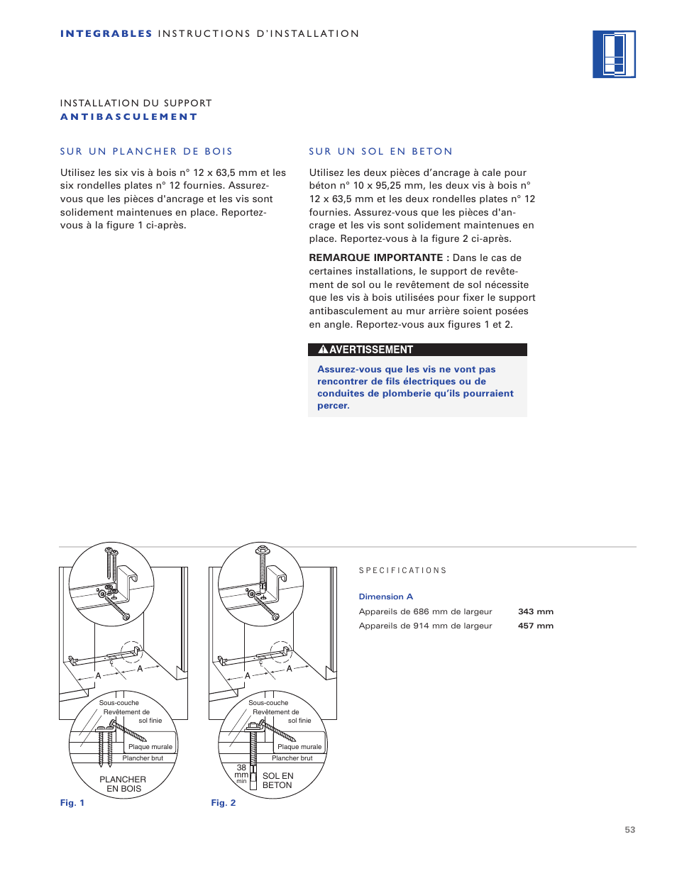 Sub-Zero ICB700TR User Manual | Page 53 / 104