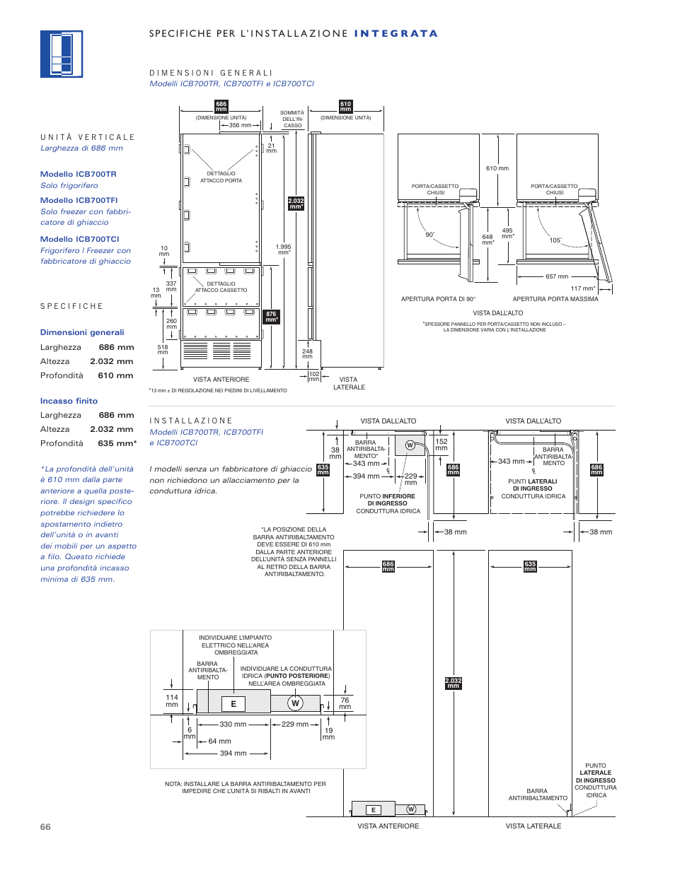 Sub-Zero ICB700TR User Manual | Page 66 / 104