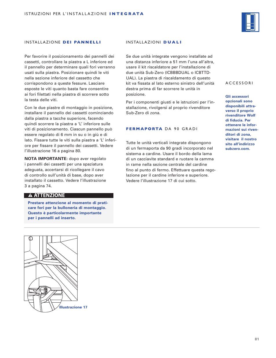 Sub-Zero ICB700TR User Manual | Page 81 / 104