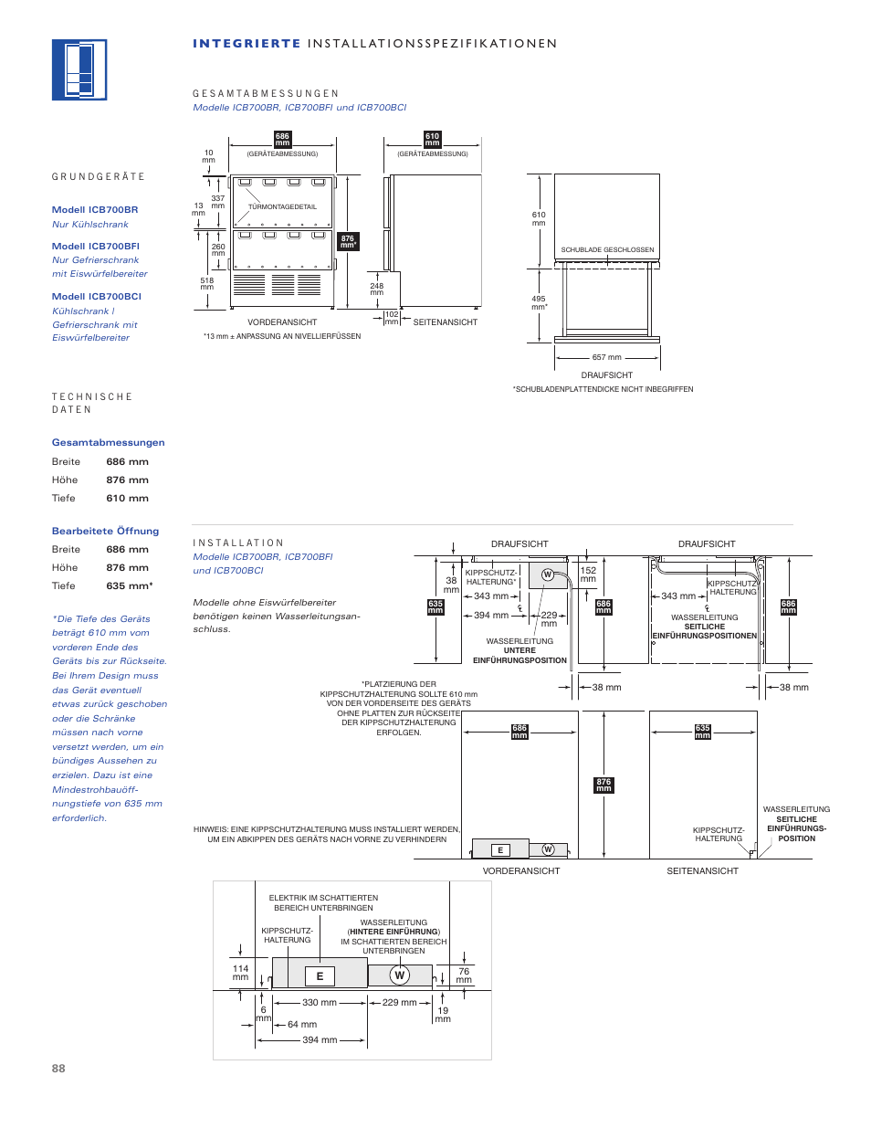 Sub-Zero ICB700TR User Manual | Page 88 / 104