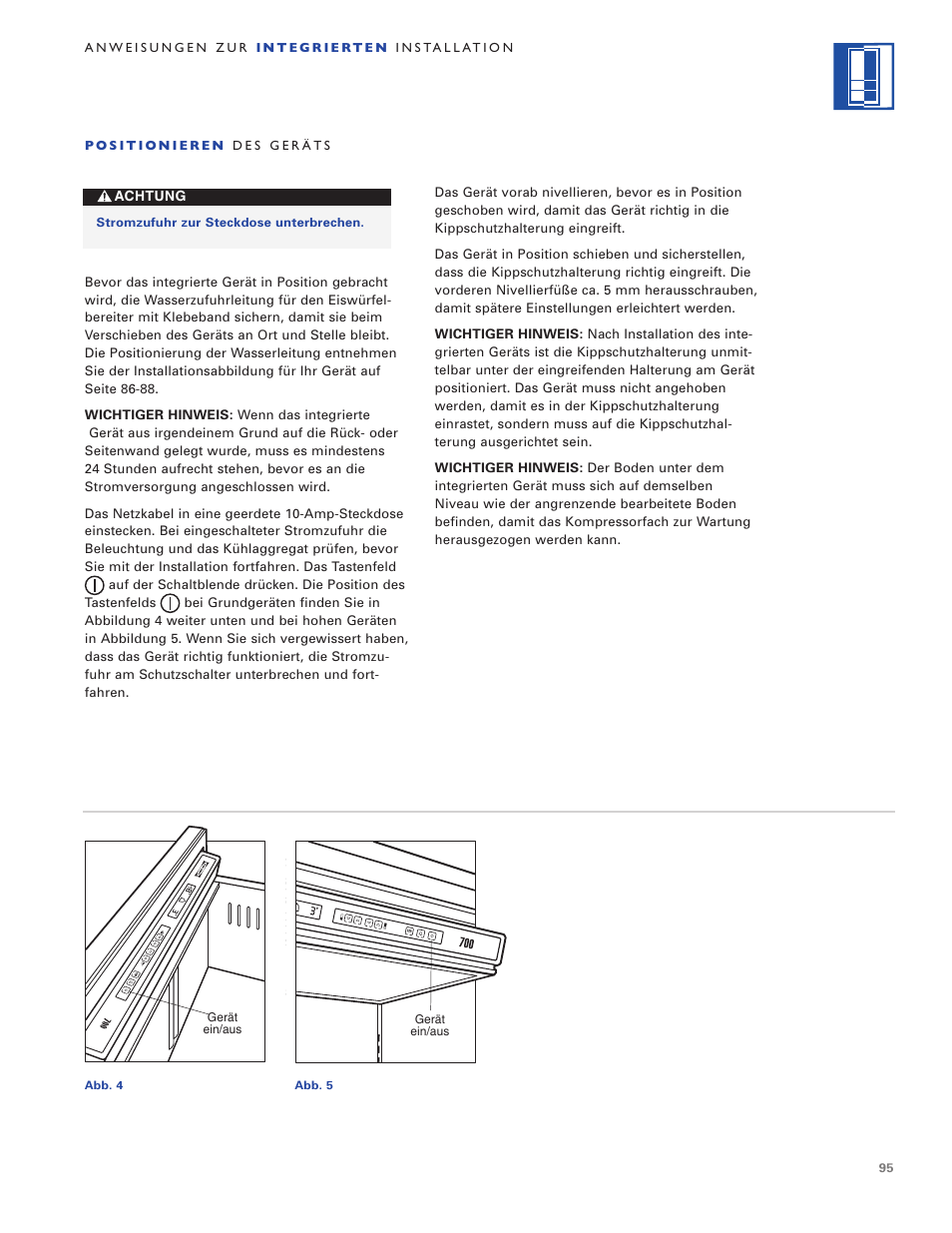 Sub-Zero ICB700TR User Manual | Page 95 / 104